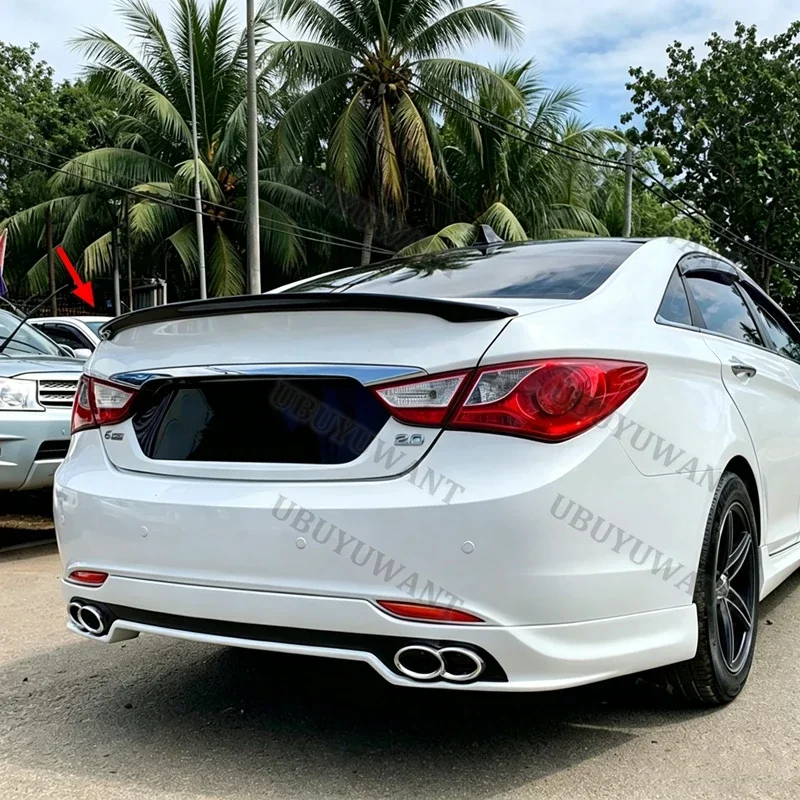 Für Hyundai Sonata 2011 2012 2013 ABS-Kunststoff Heckflügel-Spoiler – Detail 1