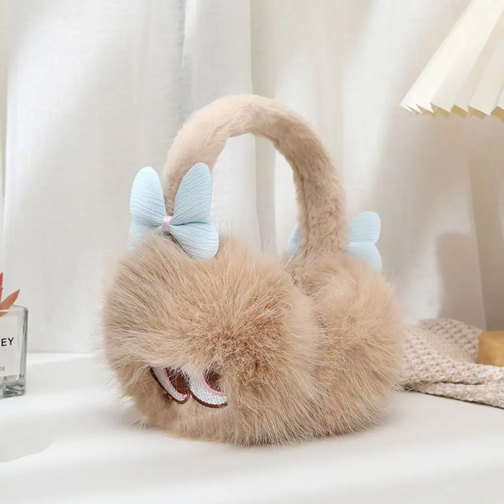 الشتاء الدافئة طوي غطاء للأذنين الباردة حماية سميكة للطي الأذن دفئا التجمد لطيف فو الفراء الأذن يفشل #3