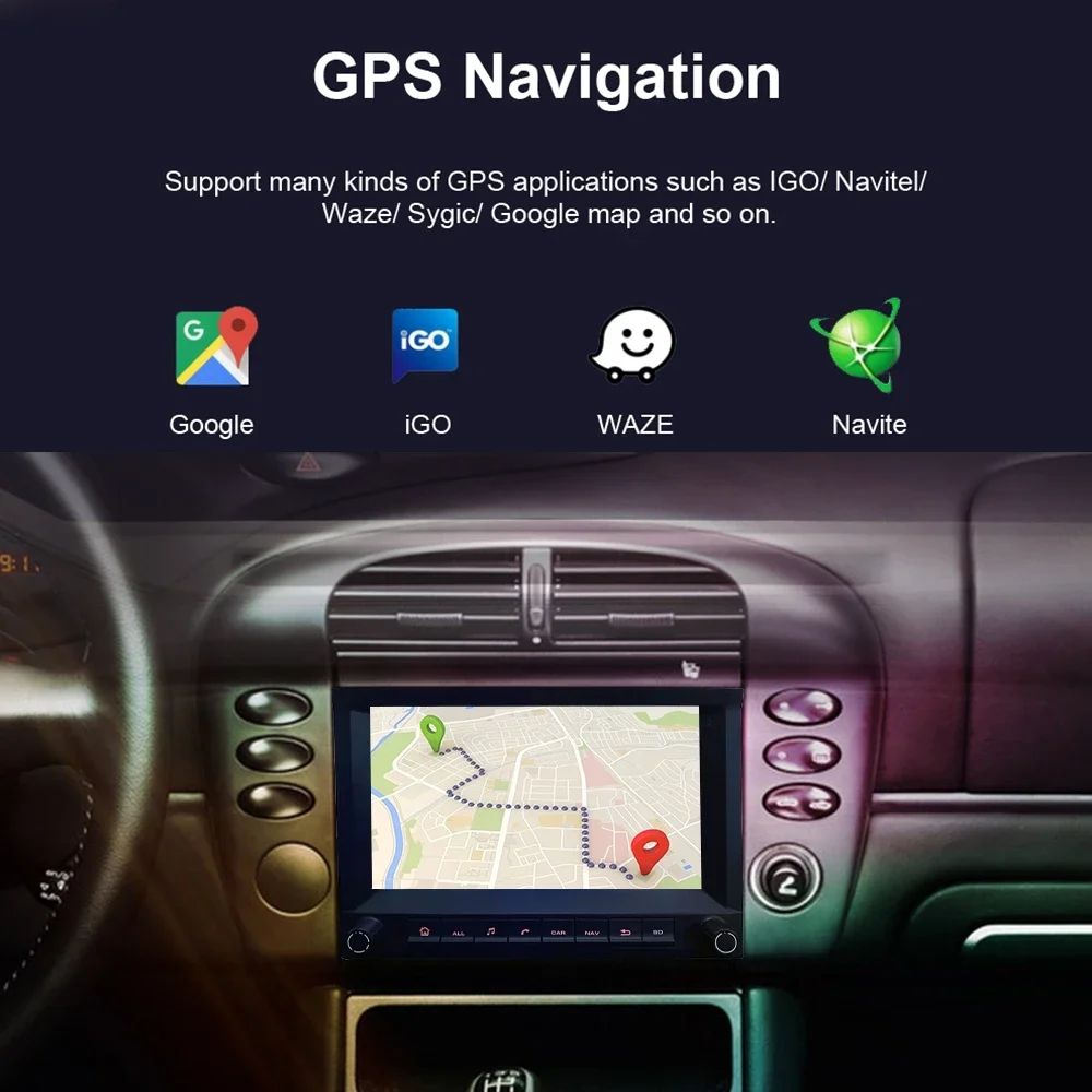 Wireless CarPlay Auto Android 13 Car Radio GPS Player Navigation autoradio Bluetooth Wifi For Porsche Cayman Boxster 718 911 987