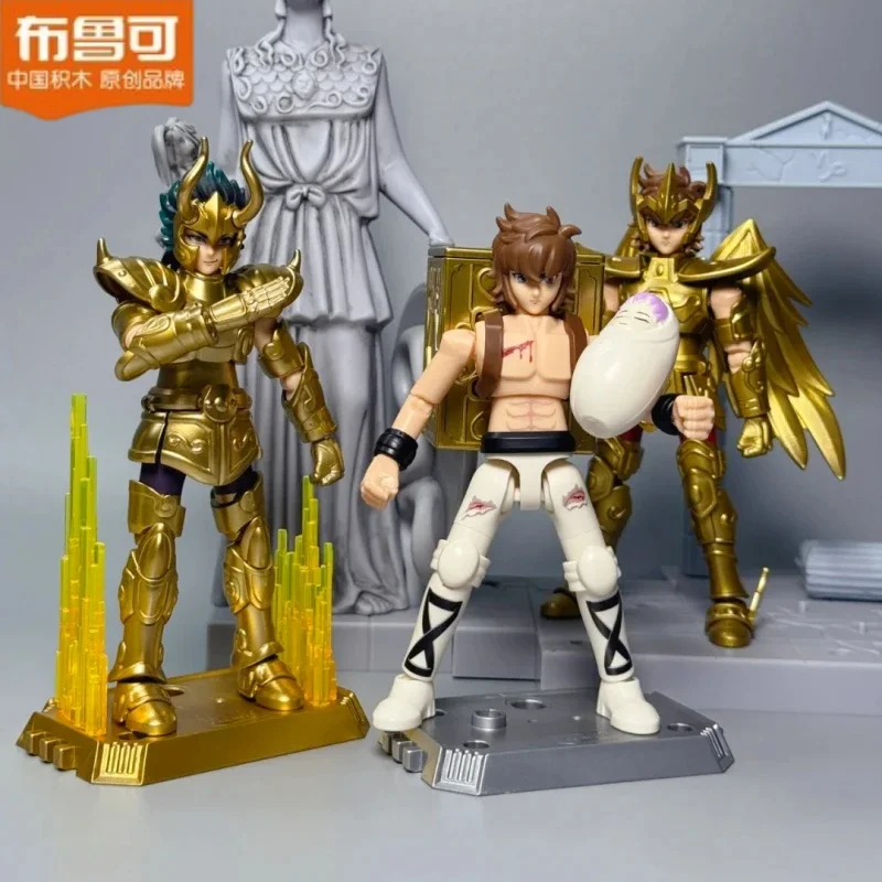 

2025 New Hot Blokees Saint Seiya Galaxy Version 01 Blind Box Aiolos Shura Assembling Blocks Model Figure Boy Toys Birthday Gifts
