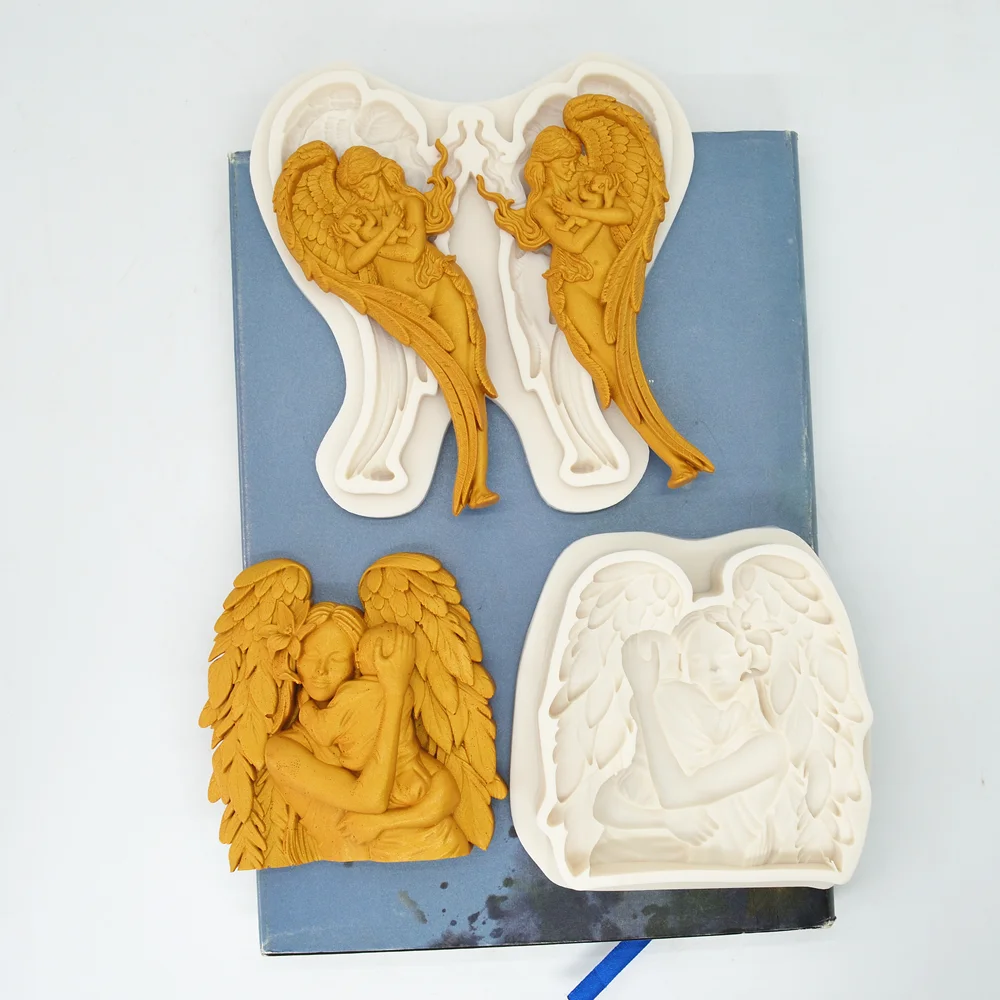 Angel Silicone Mold Baby Kitchen Cake Baking Decoration Tools For DIY Creativity Gift Chocolate Pastry Candy Fondant Moulds