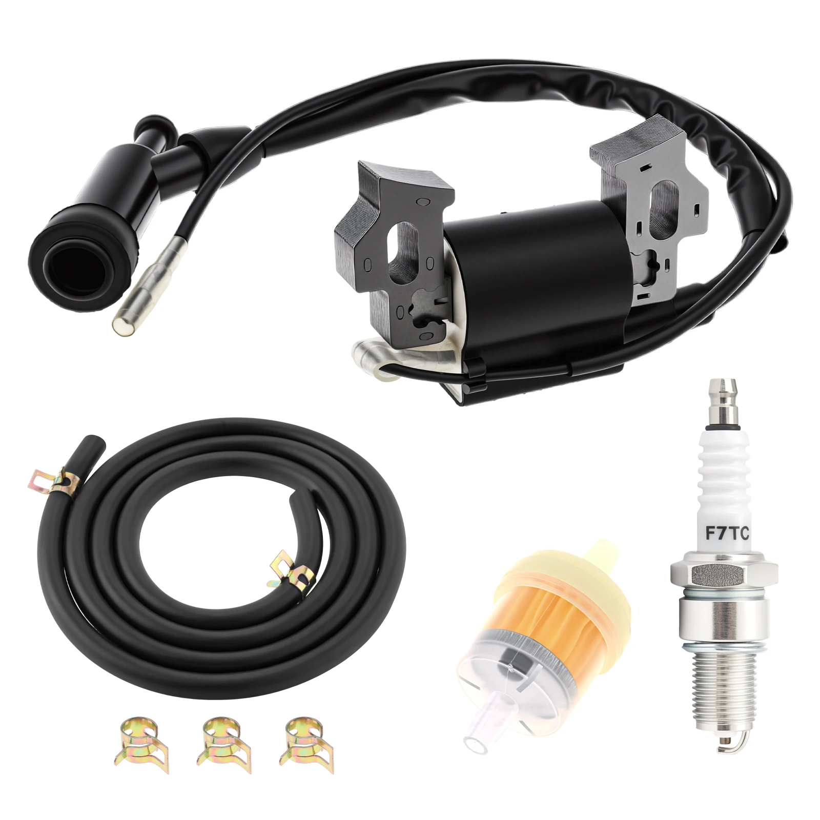 Ignition Coil Set Fit for Honda GX110 GX120 GX140 GX160 GX200 CT200U BT200X KT196 MB165 MB200 196cc 212cc 224cc Spark Coil Kit
