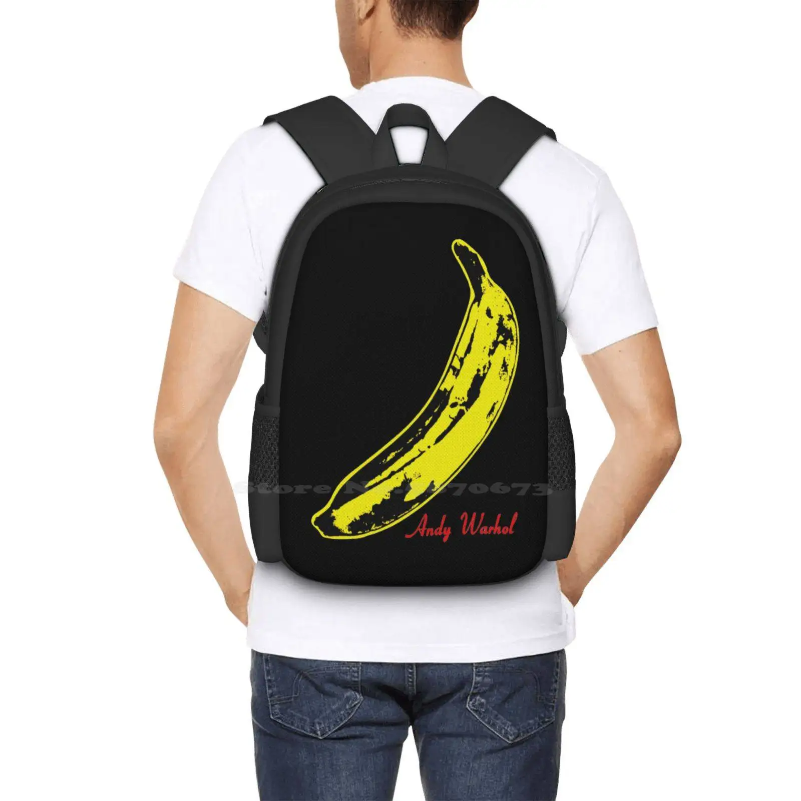 Banana obral besar ransel Fashion tas seni Pop