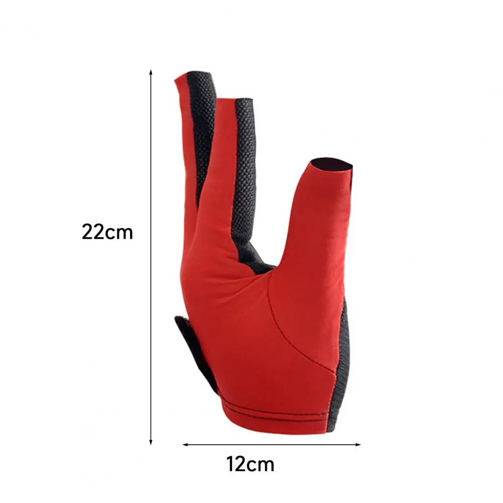 1Pc Billiards Glove Anti-slip Sweat-absorbing Breathable Men Women Left Hand Snooker Cue Sport 5-Finger Glove Billiards Accessor