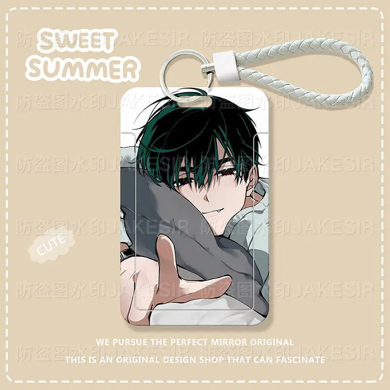 الغريبة حامل بطاقة المرحلة إيفان حتى زوجين أنيمي طالب رخصة حافلة الحرم الجامعي وجبة الائتمان معرف IC حافظة لطيف قلادة حزام غطاء بطاقة