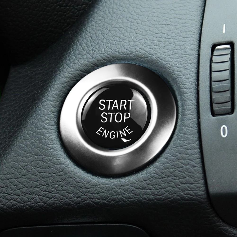 For BMW 1 3 5 Series X1 X3 X5 M5 E87 E81 E90 E91 E92 E89 E60 E83 E84 Car Start Stop Engine Switch Button Ring Frame Replacement