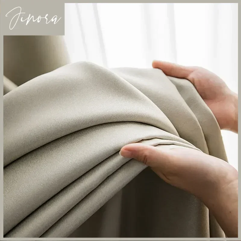 Munich Full Blackout Curtain Fabric Bedroom 2025 New Thermal Insulation Thickened Opaque Fabric Modern Minimalist Living Room