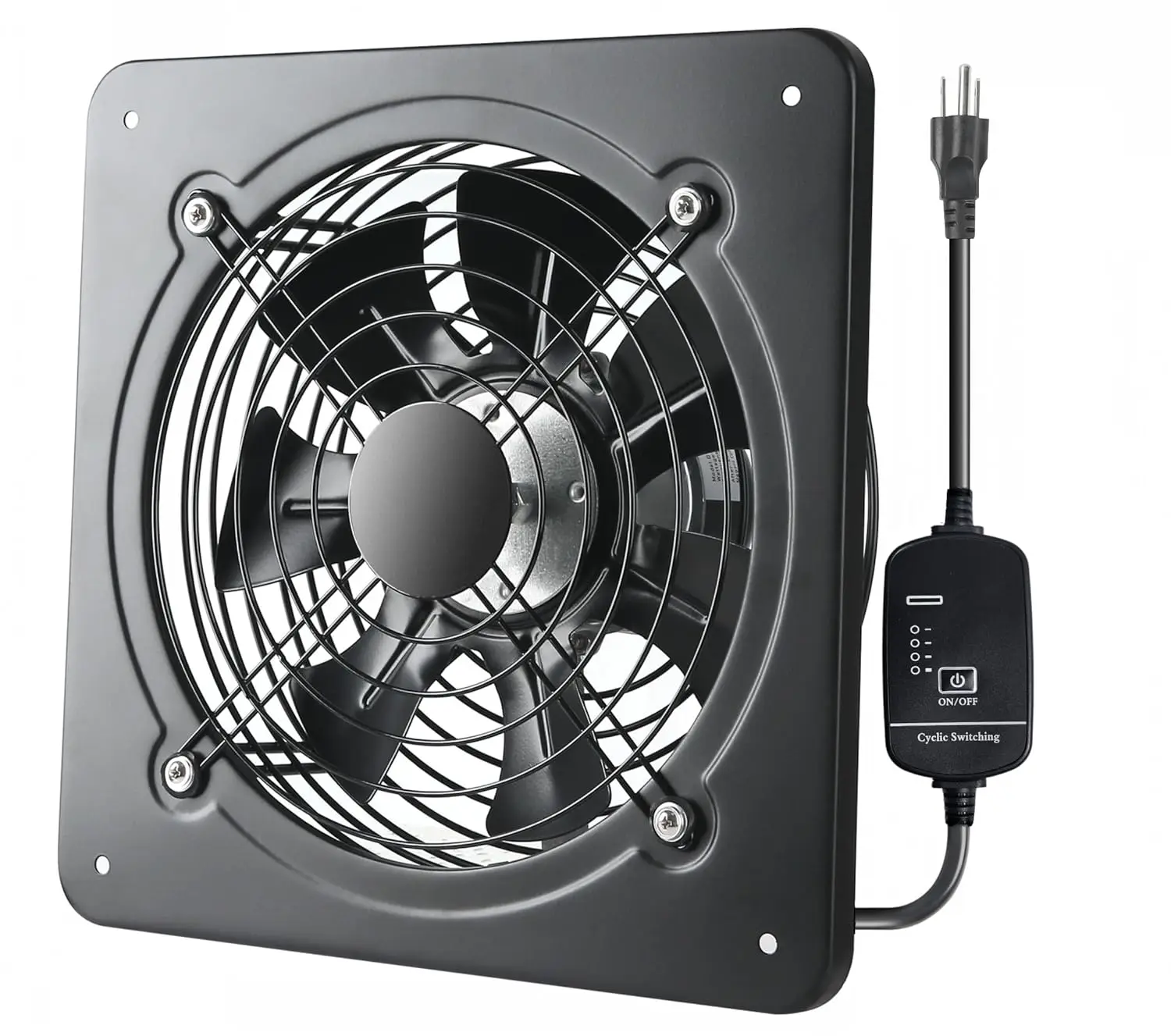 

12 Inch Industrial Exhaust Fan 720 CFM High-Speed for Home Garage Office Commercial Ventilation