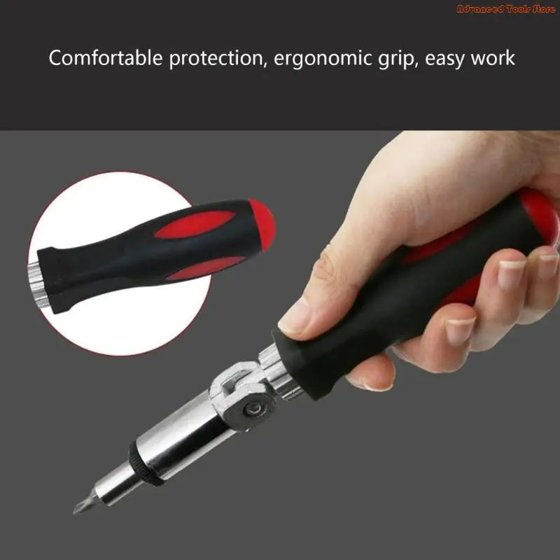 Multifunction Ratchet Screwdriver 0-180 Degree Adjustable W91B