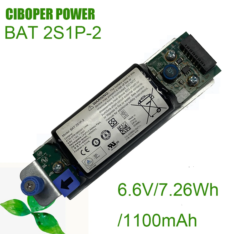 

CP Origianl Battery BAT-2S1P-2 0D668J 6.6V/7.26Wh For MD3200 MD3200i MD3220i MD3400I MD3600I MD3800F Raid Controller PowerVault