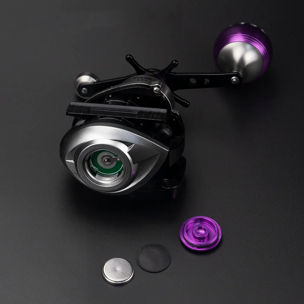 Carrete baitcasting mar con pantalla digital impermeable - imagen 3