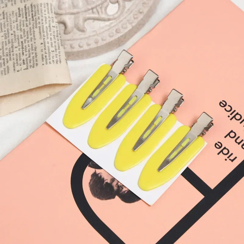 4pcs/set No Bend Seamless Hair Clips Makeup Clip Washing Face Accessories Seamless Barrettes Salon Styling Fixed Accessories