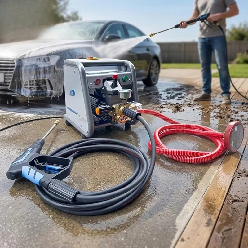 High Pressure 120Bar Car Wash Electric Pressure Washer 110v Portable 220V Pressure Washer with Pure Copper Motor