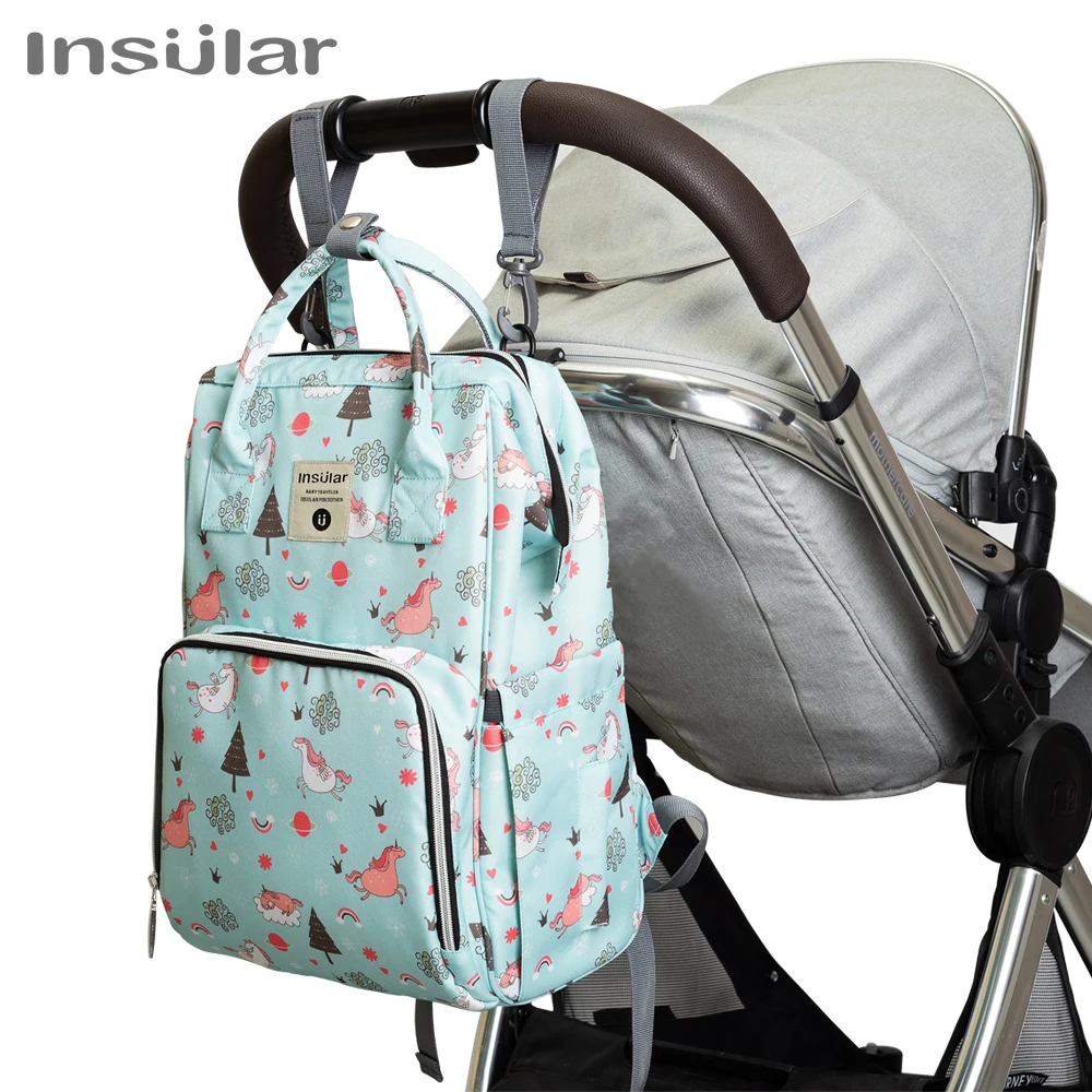 Insular Baby Diaper Mom Mummy Bags Maternal Stroller Bag Nappy Backpack Maternity Organizer Travel Hanging For Baby Care