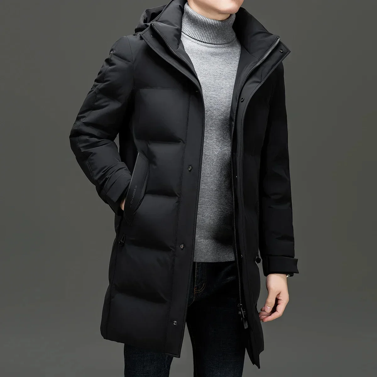 Removable Hat Men's Down Jacket Duck Padding Designer Clothes Jackets Man 2025 Winter Coat Casual Sack