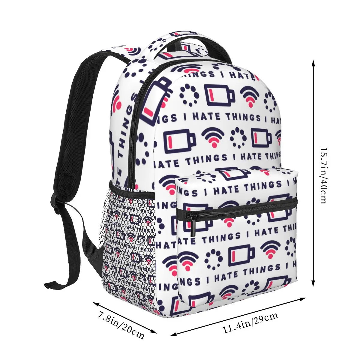 Funny Things I Have Printed Student Backpack School Bag Hiking Travel Daypack for Boys Girls Fashion Bookbag Shoulder Bags