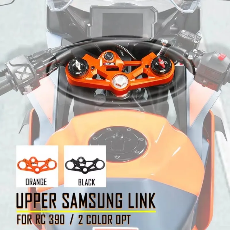 XXUN Motorcycle Front Fork Triple Tree Front End Upper Top Clamp For KTM RC390 RC-390 RC 390 2022 2023 CNC Aluminum Accessories