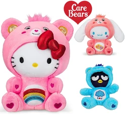 25cm New Anime Cartoon Care Bears Cross-Dressing Plush Toy Japanese New Rainbow Bear Plush Doll Bedroom Pillow Ornament Doll Gif