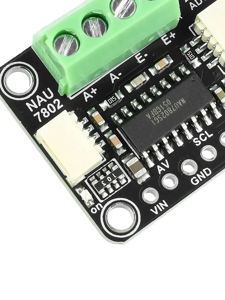 NAU7802 Hochpräzises ADC-Modul, 24-Bit-ADC-Datenkonvertierungsdruckmodul, kompatibel mit STEMMA QT/Qwiic 2,7 V ~ 5,5 V