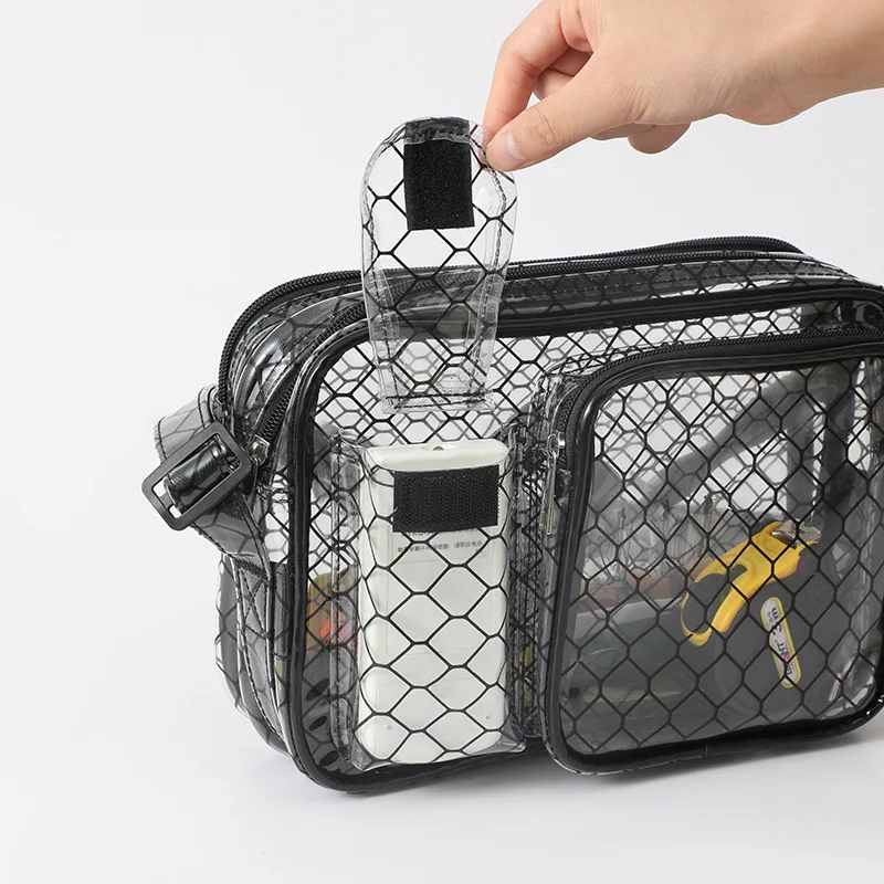 Антистатическая прозрачная сумка из ПВХ, сумки через плечо большой емкости для полупроводниковых чистых помещений