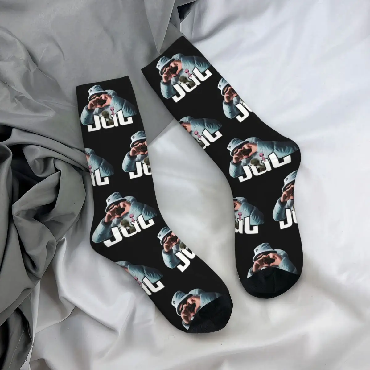 JUL Rapper Heart Design All Season Socks Accessories for Unisex Compression Sock