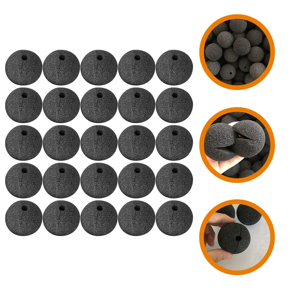 

25Pcs Clown Nose Sponge Stable Durable Comfortable Replacement Party Cosplay Nose Prop Circus Decorative Clown Prop