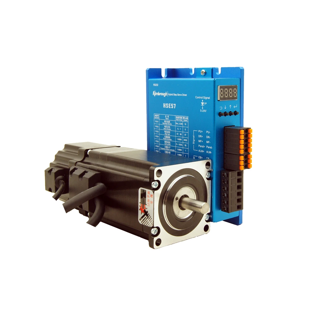 

2.6Nm(370oz-in) Nema23 Braked Closed Loop Stepper Motor Kits Shaft 8.0mm and Easy Servo Driver HSE57 with Encoder