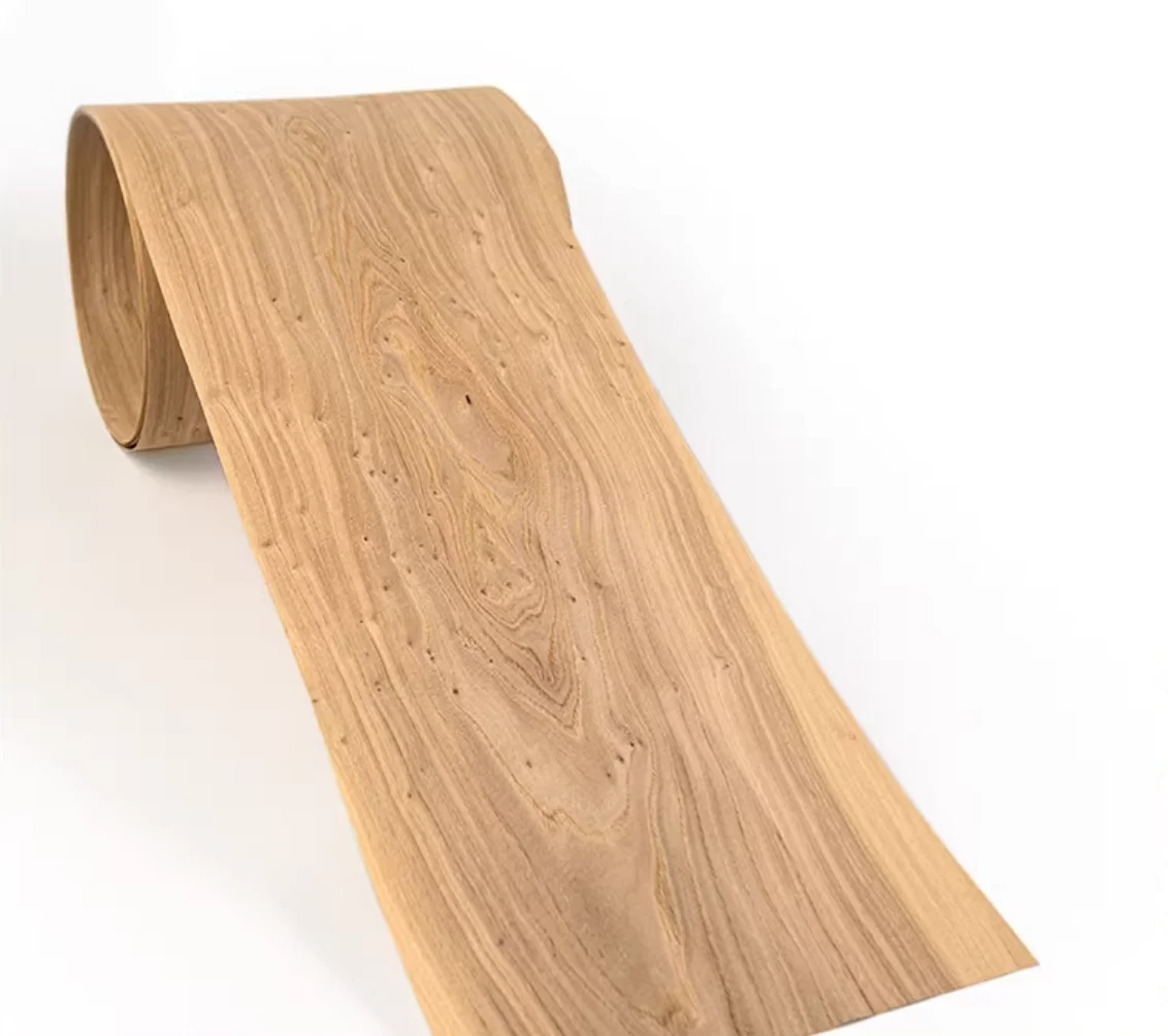 1pcs  0.5mm  Natural Aged Elm Wood Veneer Sheets