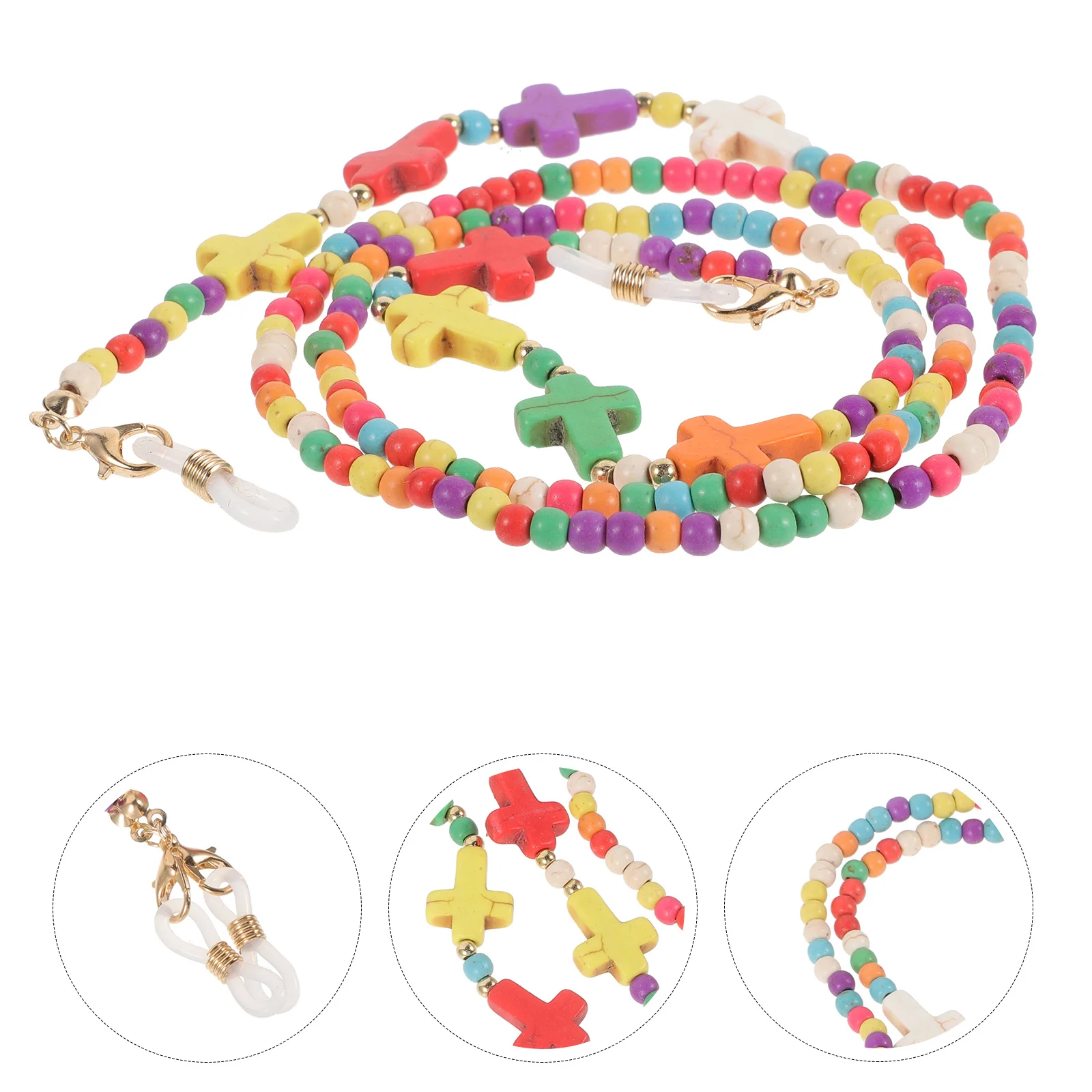 

Pearl Eye Glass Chain Elegant Solid Beads Eyeglass Necklace Holder Lightweight Glasses Strap Sunglasses Chain for Women