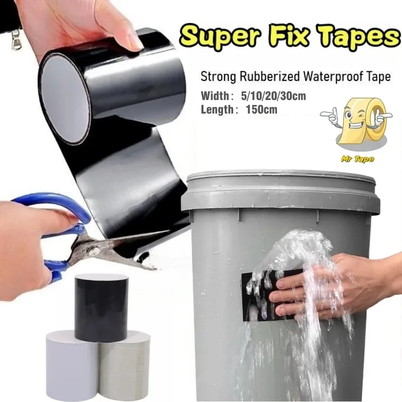 Patch PVC Pipe Super Strong Waterproof Tape Stop Leaks Seal Repair Tape Performance Self Fix Tape Adhesive Insulating Duct