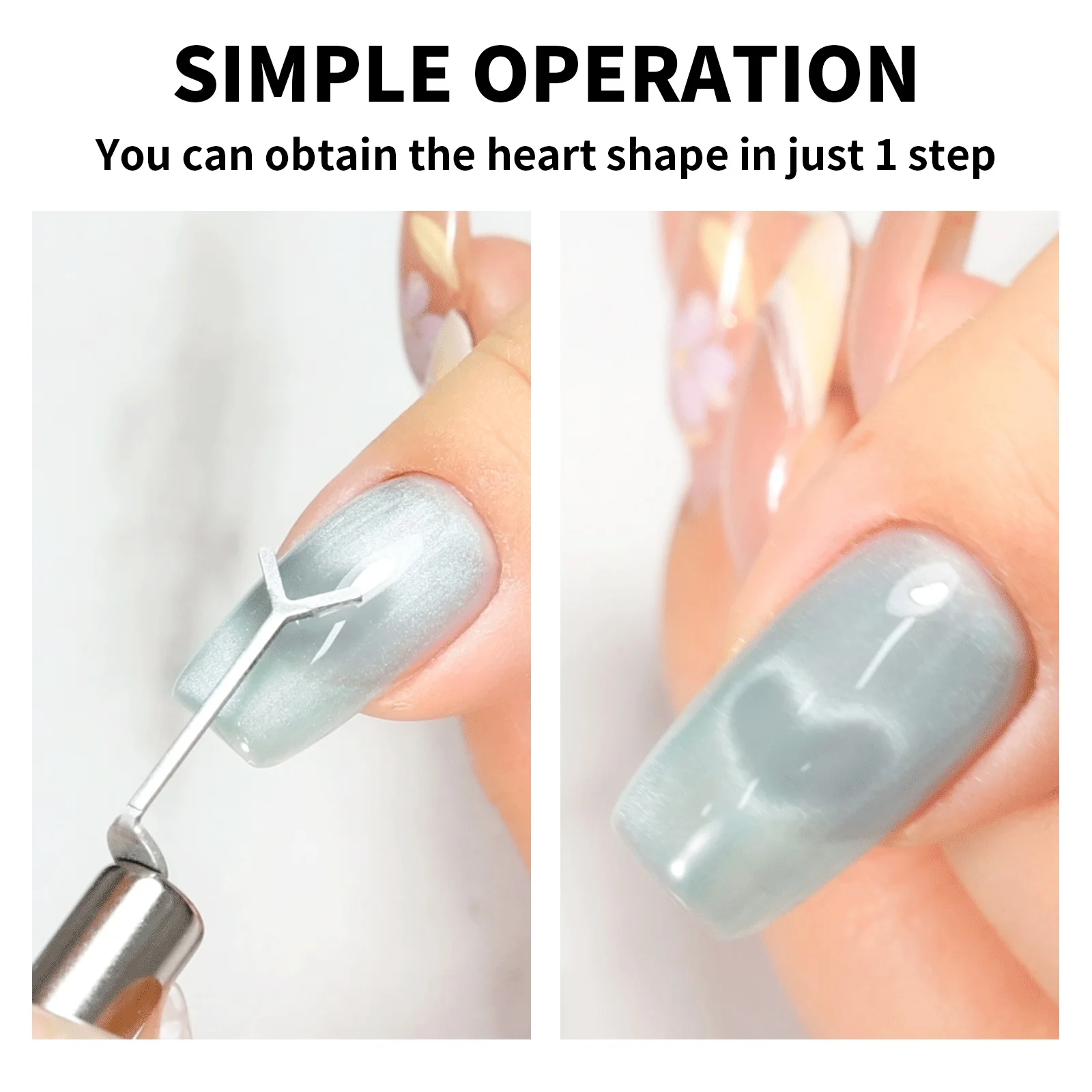 En forme de Y oeil de chat vernis à ongles aimant tige combinaison ensemble Nail Art bricolage amour coeur effet Gel vernis aimant tige ensemble d'outils