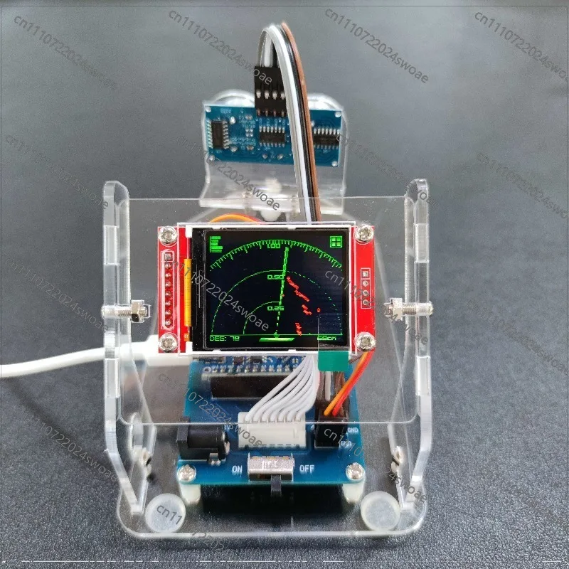 Ultrasonic Radar Scanning Kit, DIY Student Science Project, Educational Programming Toy for Kids
