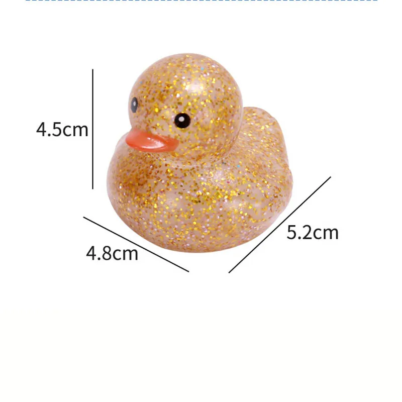 6pcs Duck Bathroom Shower Pinching Toys Little Duck Pinch Call Water Toys Summer Beach And Pool Activity Children\'s Party Gifts