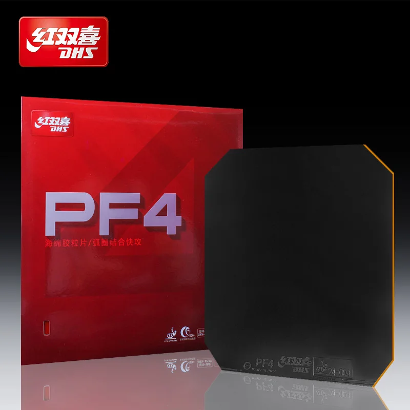 

Original DHS PF4 Table Tennis Rubber Spin Speed Loop Offensive PF-4 Ping Pong Sponge