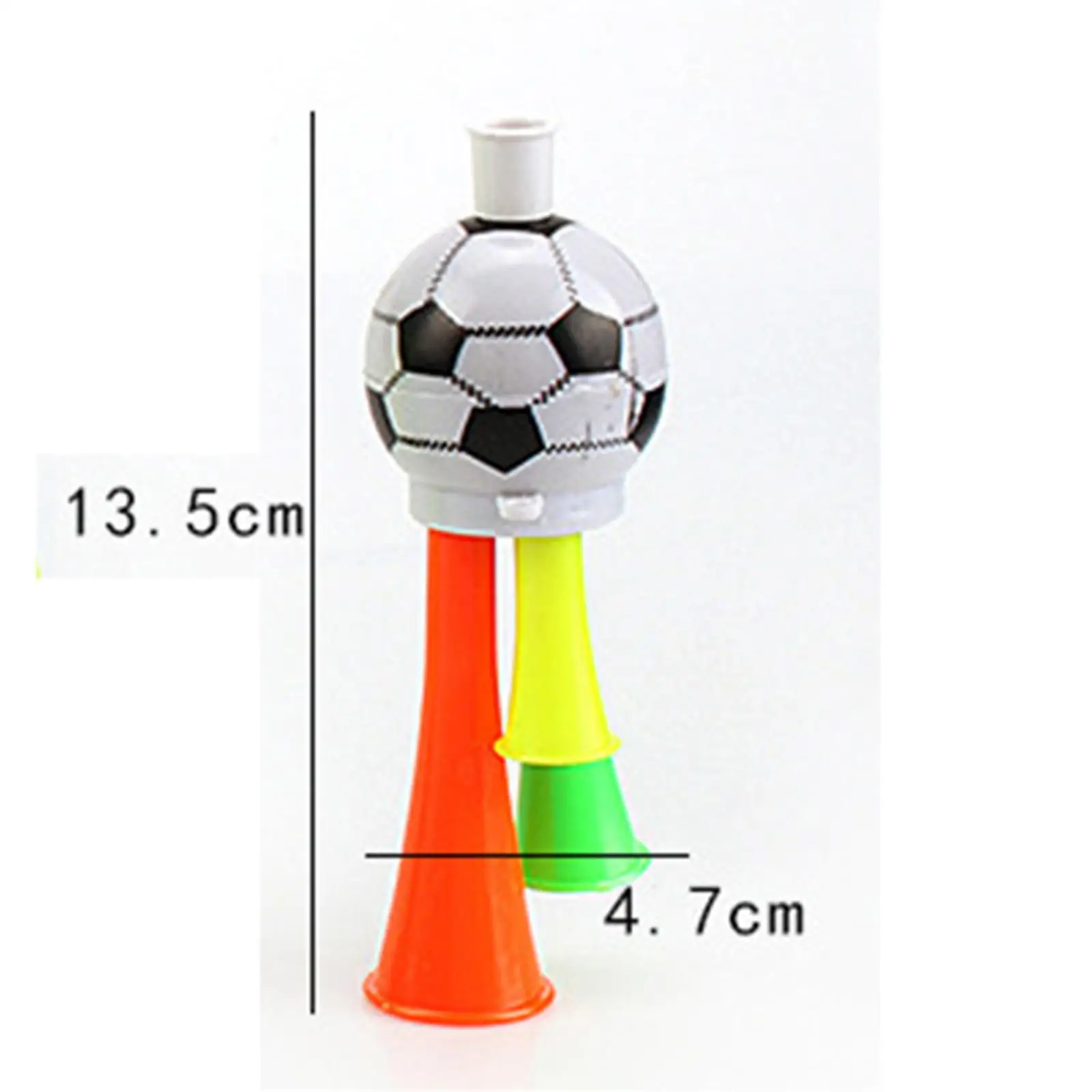 Durable PP Plastic Soccer Trumpet Loudspeaker for Sports Events Birthday Party Festival Gifts