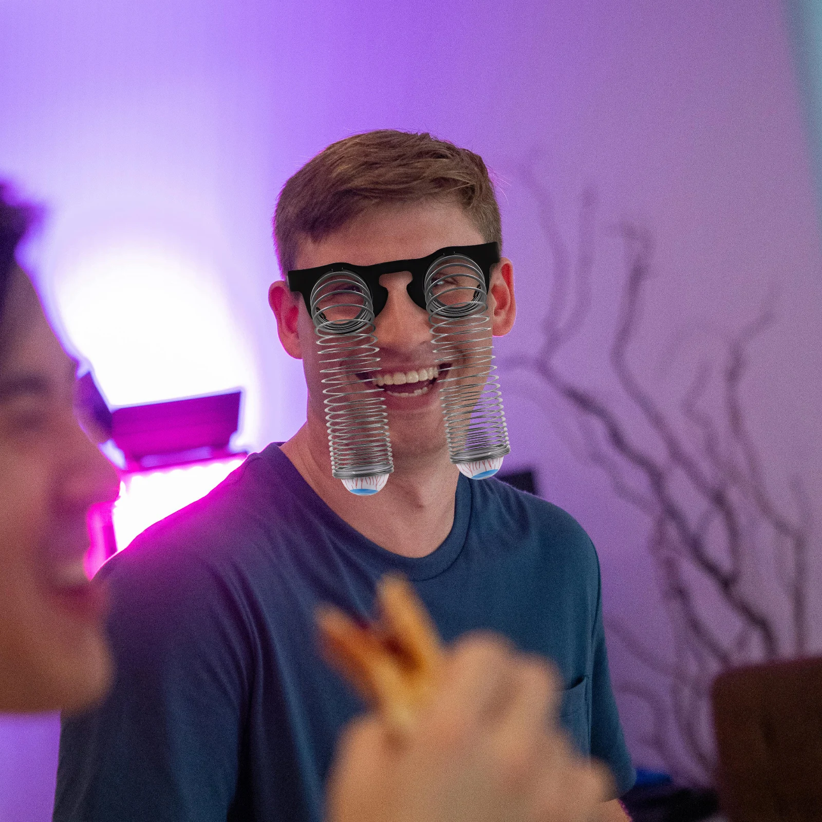 

Funny Halloween Eyeglass Drooping Eyeballs Spring Eyeball Scary Props Party Costume Decor Halloween Supplies Funny Prop Eyeglass