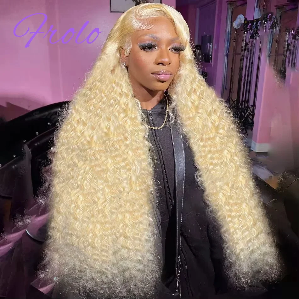 

180 Плотность 613 Парики из натуральных волос HD Парик фронта шнурка 13x6 Блондинка Глубокая волна Парики из человеческих волос 30 дюймов Бразильские человеческие волосы для женщин