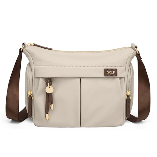 Imagen 2 del producto Bolso cruzado de GOLF para mujer, bolso de hombro cruzado de nailon, impermeable, versátil, para teléfono móvil, antirrobo negro para mujer