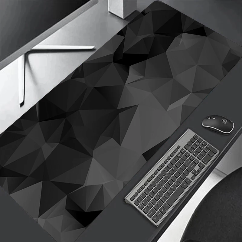 Geometric Solid Abstract Art HD Print Mouse Pad Gamer Accessory Hot Large Deskmat Computer Lock Edge Keyboard Non-slip Mat 40x90