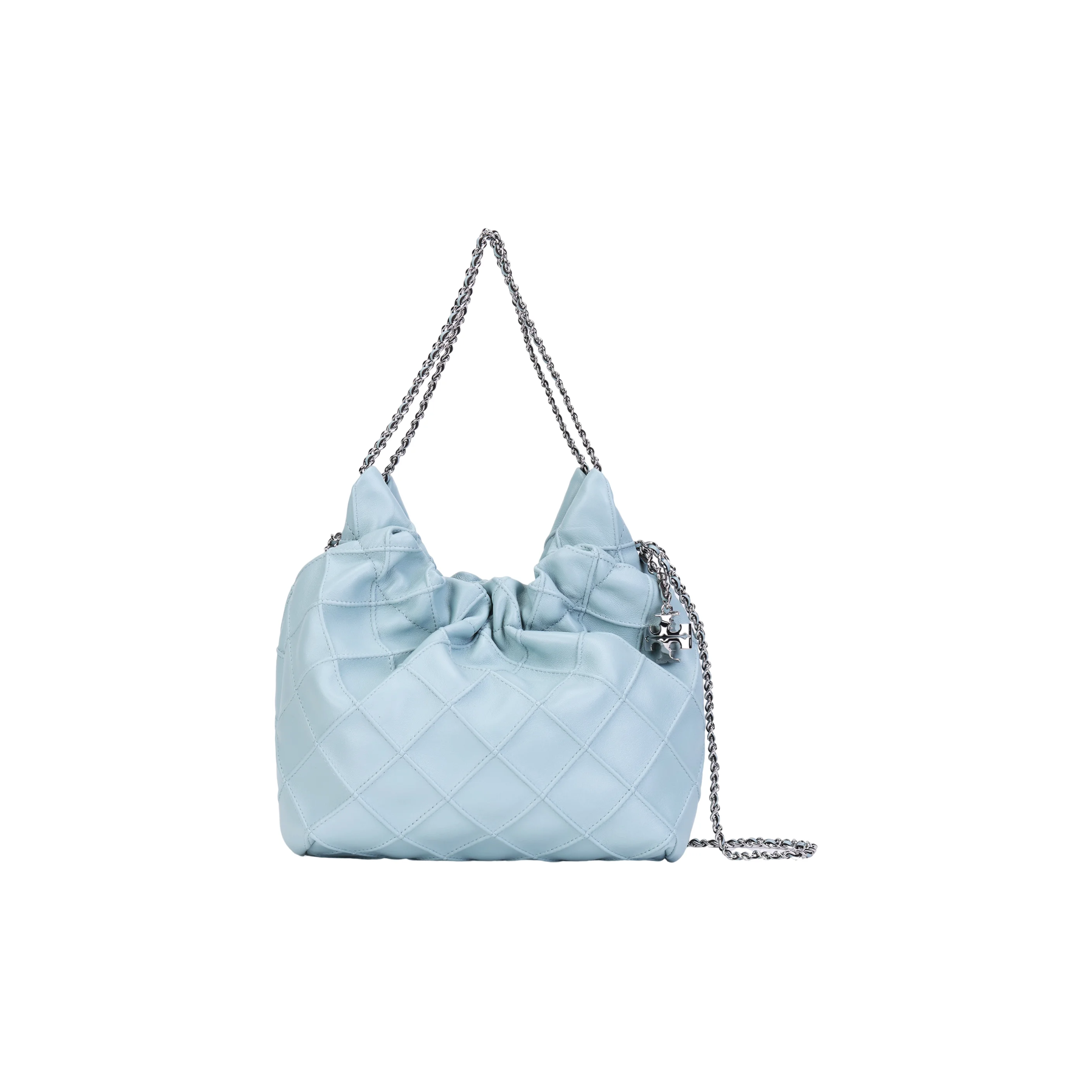 TORY BURCH Tory Burch Fleming Nappa Leather Portable Crossbody Bag, Shoulder Bag Mini Women's Light Blue 162451-400