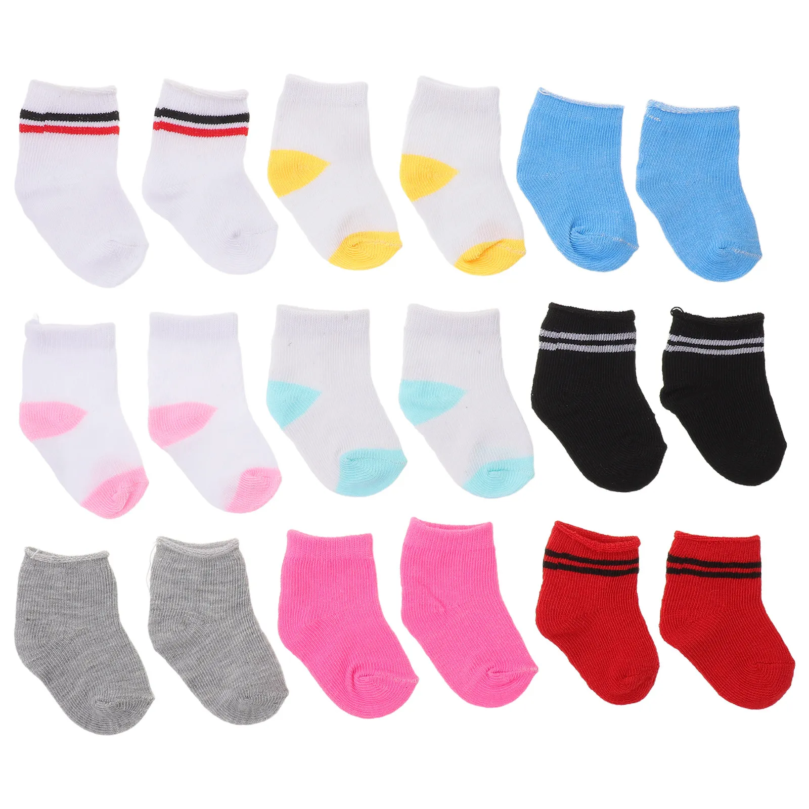 

Хлопковые носки для чирлидеров, полосатые мини-носки, одежда для фигурок, детские аксессуары, подарок на день рождения для малышей