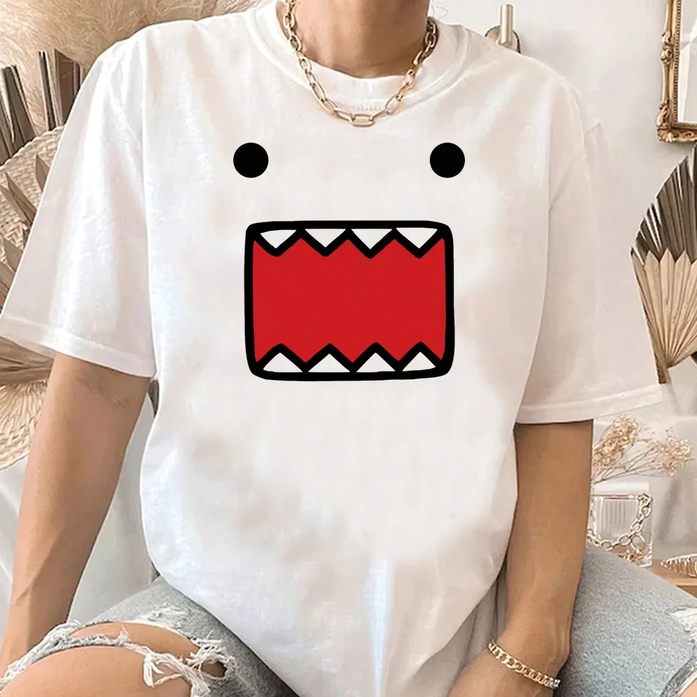 Domo t-shirt women Colorful Breathable Graphic University Gothic streetwear 80s hip hop University 2000s Graphic Pop Culture