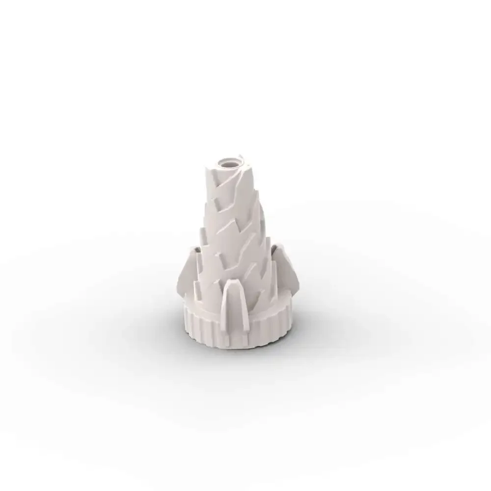 MOC 1PCS Cone Spiral 64713 Building Blocks Kit Jagged Step Drill Educational House Castle Assemble Toy Children Birthday Gifts