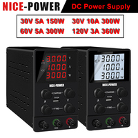 Nice-power Adjustable Bench Power Supply Laboratory Switched Source 30V 10A 12V 300W DC LCD 4 Digit Power Regulator Source 220V