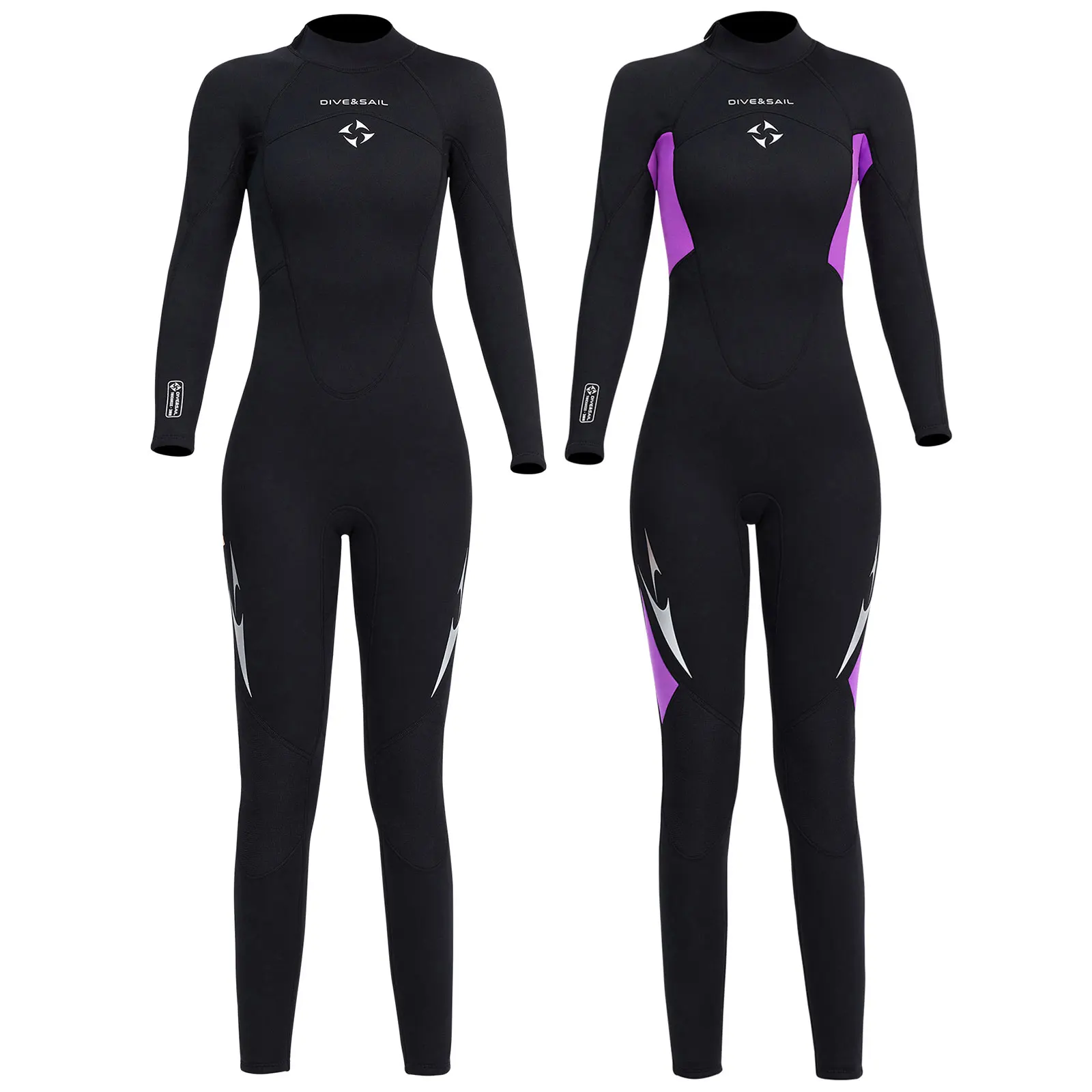 3mm Neoprene Wetsuits Full Body Women Diving Suits Scuba Snorkeling Surfing Water Sports Keep Warm Long Sleeve Diving Clothing