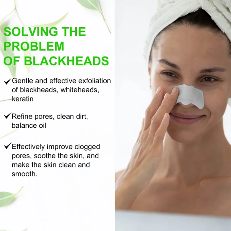 30Pcs/box Nose Patches Hydrocolloid Patches Blackhead Removal Deep Cleansing Pore Strips For Face Nose And Pores