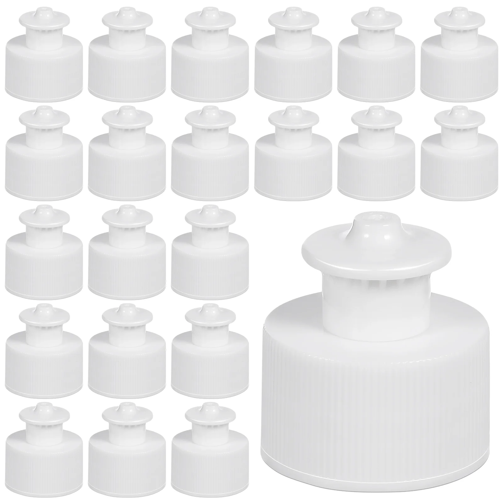 

30 Pcs Sports Bottle Cap PE Caps Reusable Lids Push Pull Replacement Cover Water Tops Multipurpose
