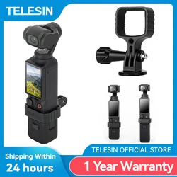 TELESIN Aluminum Alloy Quick Release Extensions Frame Two Claw Adapter 1/4 Screw Action Camera Accessories For DJI OSMO Pocket 3