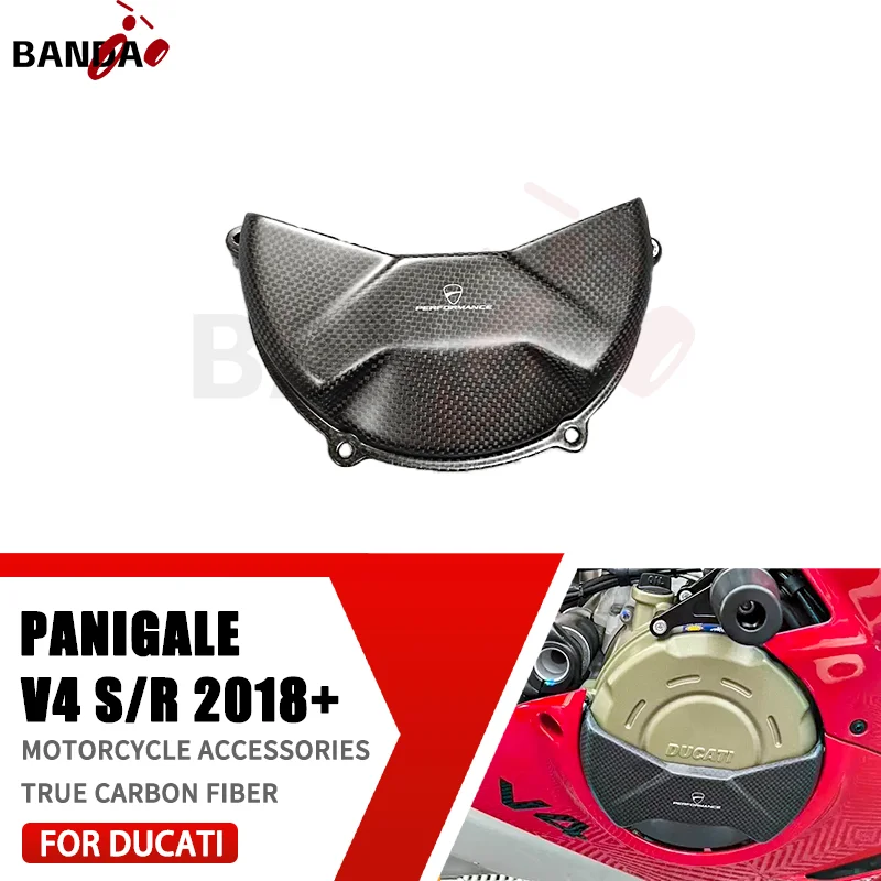

FOR DUCATI Panigal V4S V4R Streetfight V4 2018-2023 100% 3K Pure Carbon Fiber Motorcycle Accessories Clutch cover, fairing kit