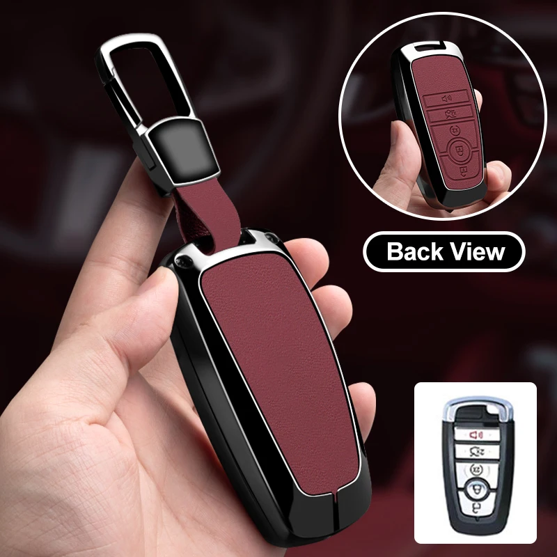 Funda protectora metálica para llave de coche, carcasa para Ford Explorer Mustang Fusion Escape F150 F250 F350 F450 F550 Ford Raptor 2020 2021